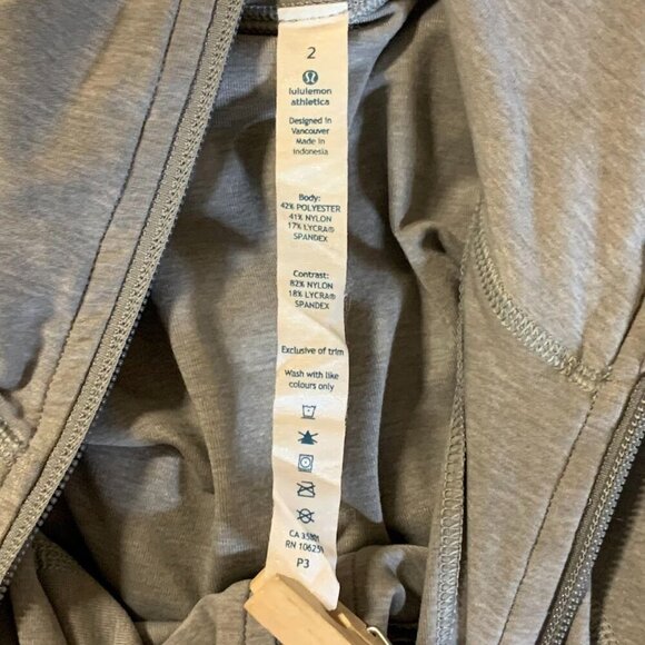 Lululemon Women's In Stride Full Zip Thumbholes‎ Sweatshirt Hoodie Size 2 - Picture 7 of 12